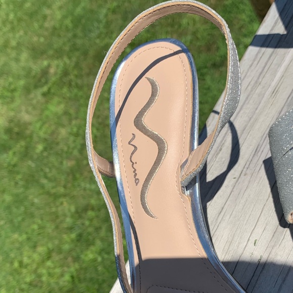 Nina Silver Sparkly High Heels - Picture 3 of 8